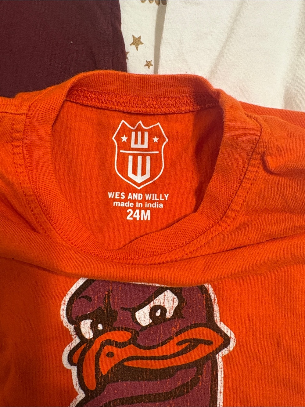 3 Virginia Tech Infant Bodysuit Set - Orange, Maroon, White 24 month - Picture 2 of 8